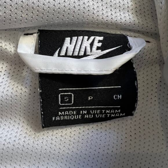 Nike Jacket Men Small Windrunner Hooded Windbreaker Gray White Raglan AR2191-100 - Picture 8 of 9